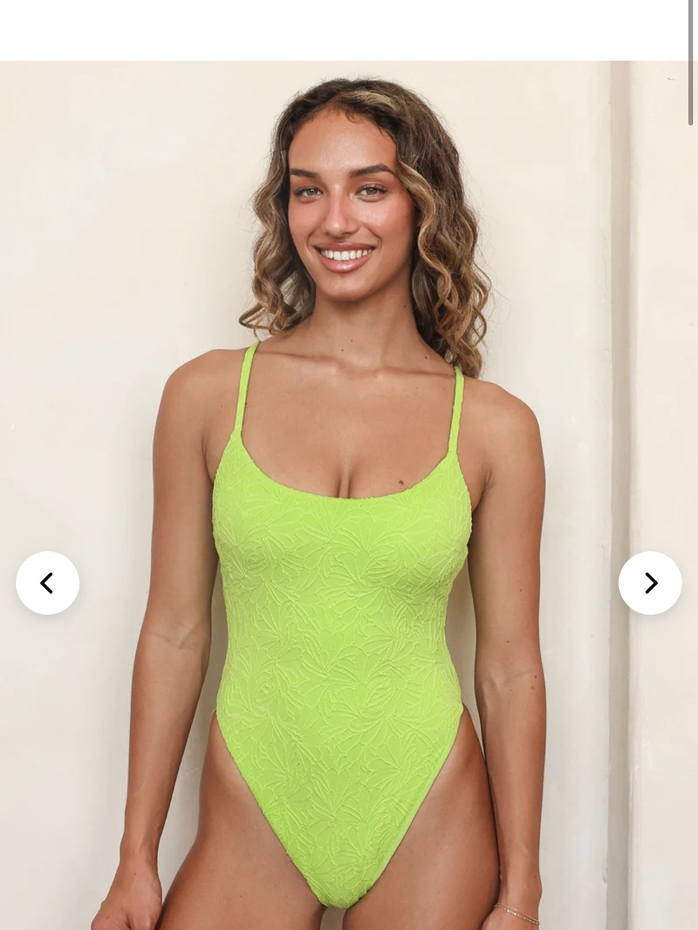 Dippin daisy’s neon textured one piece